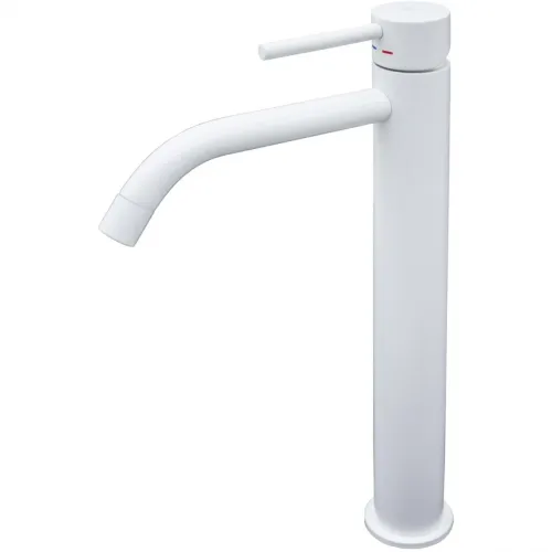 Смеситель для раковины Paffoni Light LIG081BO без донного клапана, белый матовый
