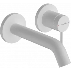 Смеситель для раковины Hansgrohe Tecturis S 73350700 встраиваемый, с выпуском, белый матовый