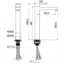 Смеситель для раковины Wonzon & Woghand Cube 2.0 WW-88019068-BG золотой матовый