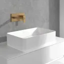 Смеситель для раковины Villeroy & Boch Architectura Square TVW12500300076 встраиваемый, с донным клапаном, золотой матовый