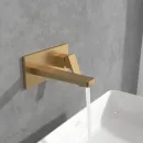 Смеситель для раковины Villeroy & Boch Architectura Square TVW12500300076 встраиваемый, с донным клапаном, золотой матовый
