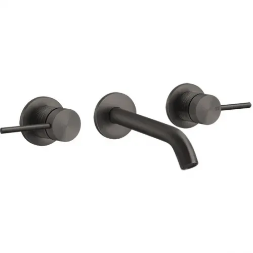 Смеситель для раковины Gessi Gessi316 54392#707 встраиваемый, без донного клапана, черный хром матовый
