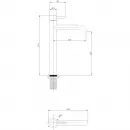 Смеситель для раковины Abber Wasser Kreis AF8111 хром