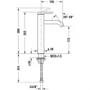 Смеситель для раковины Duravit C.1 C11030002010 без донного клапана, хром