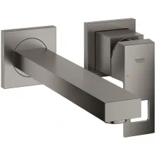 Смеситель для раковины Grohe Eurocube 23447AL0 встраиваемый, без донного клапана, темный графит матовый