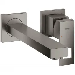 Смеситель для раковины Grohe Eurocube 23447AL0 встраиваемый, без донного клапана, темный графит матовый