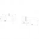 Смеситель для раковины Wonzon & Woghand Steam WW-88869008-BG встраиваемый, золотой матовый