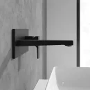 Смеситель для раковины Villeroy & Boch Architectura Square TVW125003000K5 встраиваемый, с донным клапаном, черный матовый