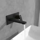 Смеситель для раковины Villeroy & Boch Architectura Square TVW125003000K5 встраиваемый, с донным клапаном, черный матовый