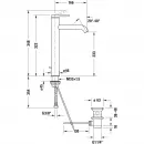 Смеситель для раковины Duravit C.1 C11040001010 с донным клапаном, хром