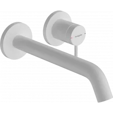 Смеситель для раковины Hansgrohe Tecturis S 73351700 встраиваемый, с выпуском, белый матовый