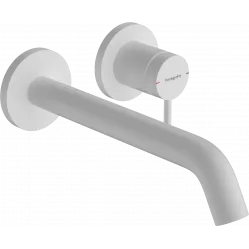 Смеситель для раковины Hansgrohe Tecturis S 73351700 встраиваемый, с выпуском, белый матовый