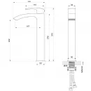 Смеситель для раковины Wonzon & Woghand Fit WW-88239009-CR хром