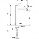 Смеситель для раковины Duravit C.1 C11040002010 без донного клапана, хром