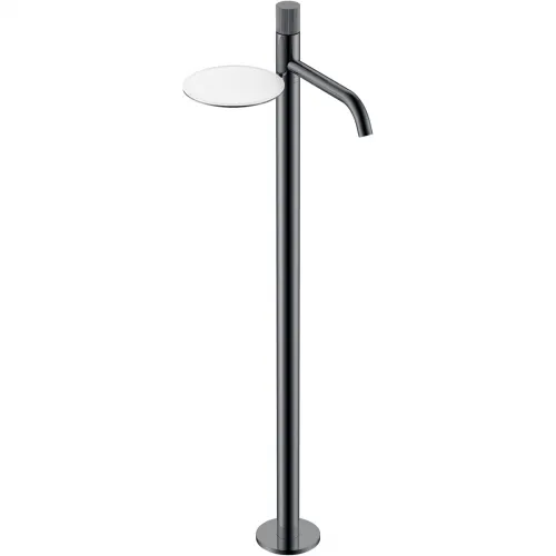 Смеситель напольный для раковины Boheme Stick Linea 120-SGM.3 графит глянец
