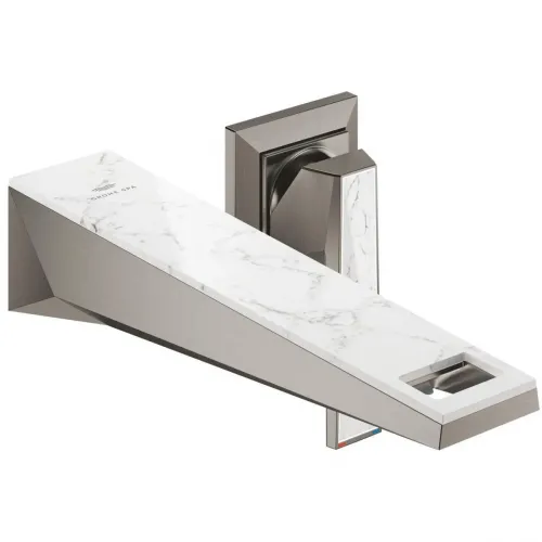 Смеситель для раковины Grohe Allure Brilliant 29519AL0 встраиваемый, без донного клапана, темный графит матовый