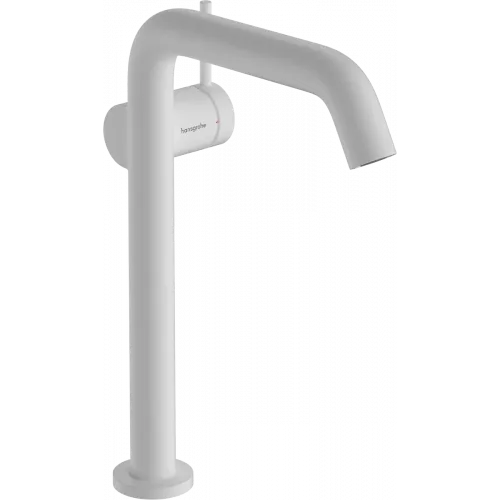 Смеситель для раковины Hansgrohe Tecturis S 73370700 CoolStart, с донным клапаном, белый матовый
