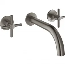 Смеситель для раковины Grohe Atrio New 20164AL3 встраиваемый, без донного клапана, темный графит матовый