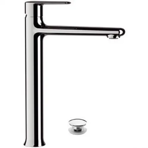 Смеситель для раковины Remer Vanity V10L с донным клапаном, хром