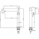 Смеситель для раковины Abber Perfekte 316 AF8A11BG-L золотой матовый