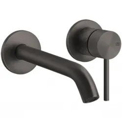 Смеситель для раковины Gessi Gessi316 54186#707 встраиваемый, без донного клапана, черный хром матовый