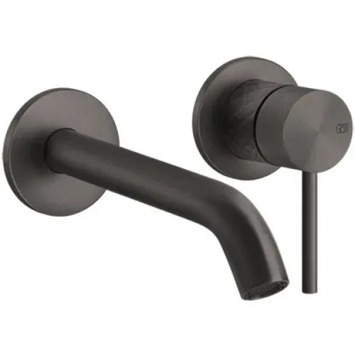 Смеситель для раковины Gessi Gessi316 54186#707 встраиваемый, без донного клапана, черный хром матовый