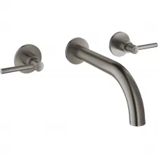 Смеситель для раковины Grohe Atrio New 20169AL3 встраиваемый, без донного клапана, темный графит матовый