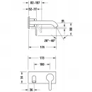 Смеситель для раковины Duravit C.1 C11070003010 встраиваемый, без донного клапана, хром