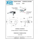 Смеситель для раковины Remer Vanity V15 встраиваемый, без донного клапана, хром
