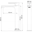 Смеситель для раковины Wonzon & Woghand Brilliant WW-88019079-BG золотой матовый