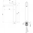 Смеситель для раковины Wonzon & Woghand Cube WW-88239016-BG золотой матовый