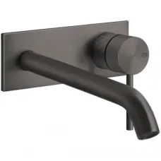 Смеситель для раковины Gessi Gessi316 54190#707 встраиваемый, без донного клапана, черный хром матовый