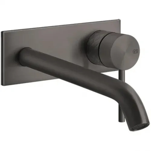 Смеситель для раковины Gessi Gessi316 54190#707 встраиваемый, без донного клапана, черный хром матовый