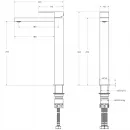 Смеситель для раковины Cezares Slider SLIDER-LC-01-W0 без донного клапана, хром