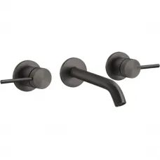 Смеситель для раковины Gessi Gessi316 54192#707 встраиваемый, без донного клапана, черный хром матовый