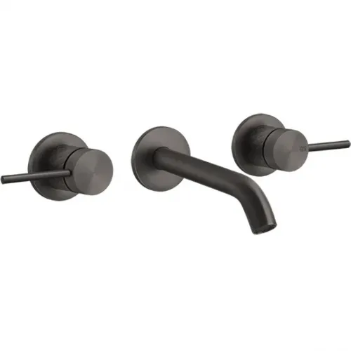 Смеситель для раковины Gessi Gessi316 54192#707 встраиваемый, без донного клапана, черный хром матовый