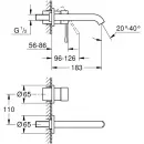 Смеситель для раковины Grohe Essence 19408GN1 встраиваемый, без донного клапана, холодный рассвет матовый