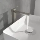 Смеситель для раковины Villeroy & Boch Subway 3.0 TVW11200400064 без донного клапана, никель матовый