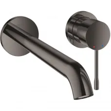 Смеситель для раковины Grohe Essence 19967A01 встраиваемый, без донного клапана, темный графит глянец