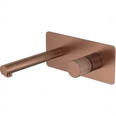 Смеситель для раковины Boheme Stick Linea 125-BRB.3 встраиваемый, бронза матовая