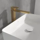 Смеситель для раковины Villeroy & Boch Subway 3.0 TVW11200400076 без донного клапана, золотой матовый