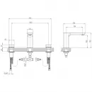 Смеситель для раковины без донного клапана Villeroy & Boch Subway 3.0 TVW11200500064