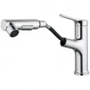 Смеситель для раковины Wonzon & Woghand WW-A40862-CR с выдвижным изливом, хром