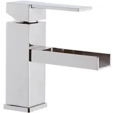 Смеситель для раковины без донного клапана Remer Qubika Cascata QC11