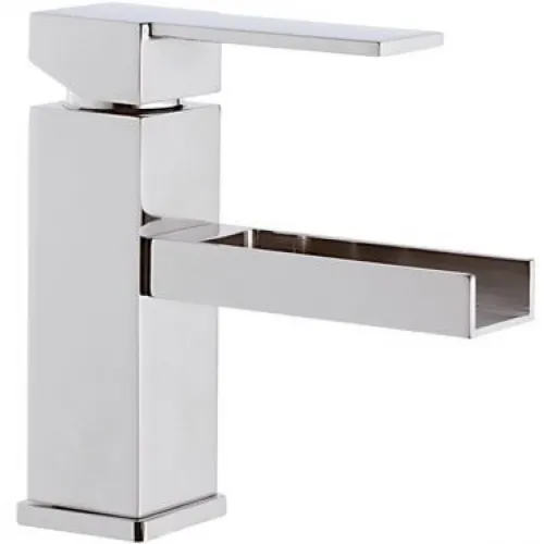 Смеситель для раковины без донного клапана Remer Qubika Cascata QC11