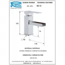 Смеситель для раковины без донного клапана Remer Qubika Cascata QC11