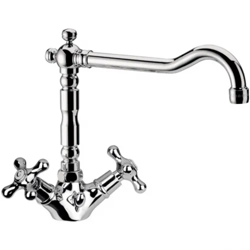 Смеситель для раковины Remer Liberty 13ALI с донным клапаном, хром