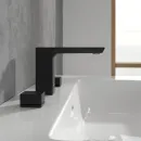 Смеситель для раковины Villeroy & Boch Subway 3.0 TVW112005000K5 без донного клапана, черный матовый