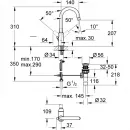 Смеситель для раковины с донным клапаном Grohe BauCurve 23090000