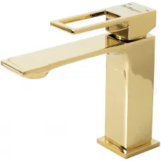 Смеситель для раковины с донным клапаном BelBagno Luce LUC-LVM-ORO